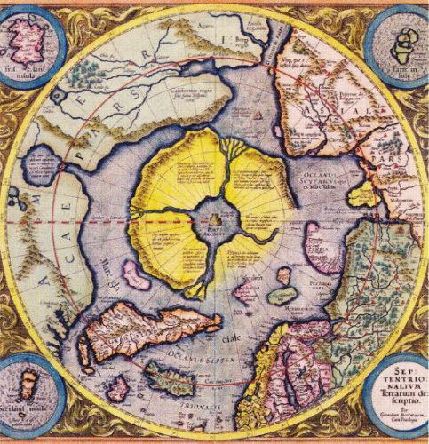 Harta Arctica de Gerardus Mercator