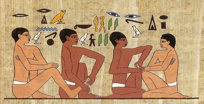 Un fel de salon de infrumusetare in Egiptul Antic