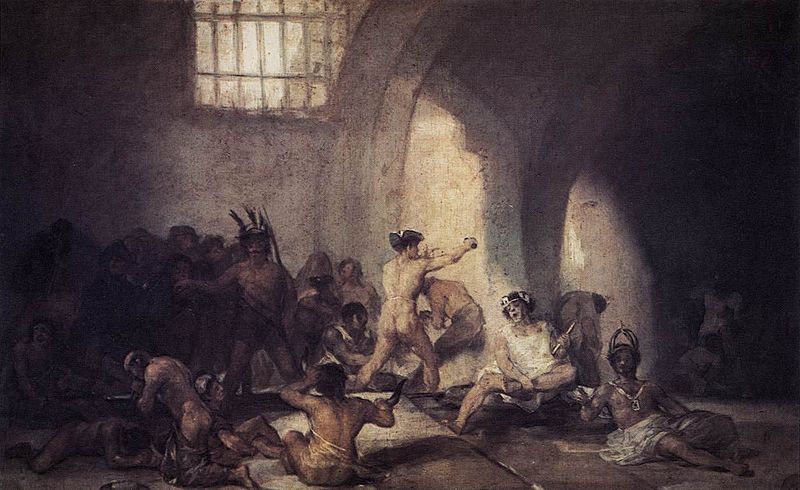 "Casa de nebuni" - Tablou creat Goya