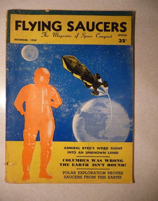 Coperta a revistei Flying Saucers