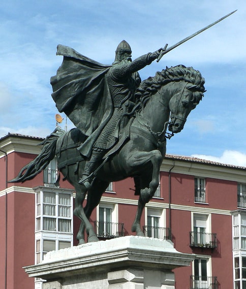 Statuie El Cid - Sculptura in bronz de către Juan Cristóbal González (orasul Burgos)